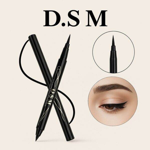 Bút kẻ mắt DSM màu đen dạng lỏng,chống thấm nước,chống mồ hôi, lâu trôi và không nhòe 1.8ml