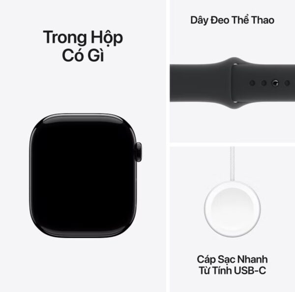 Đồng hồ Apple Watch Seri 10 46mm (GPS) viền nhôm,dây cao su